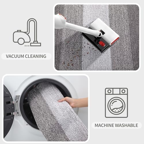 Kitinjoy Indoor Outdoor Door Mat, 71x47 Non-Slip Dirt Trapper Doormats - Image 5
