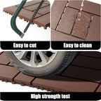 Plastic Interlocking Deck Tiles, 44 Pack, Z Style, Non-Slip Patio Floor Decking - Image 4
