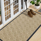 Smiry Front Door Mat Outside Entrance, Low Profile Rubber Doormat by Smiry