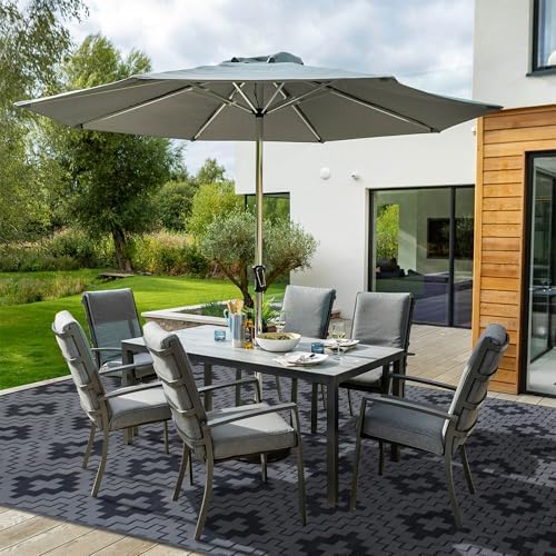 SAND MINE Waterproof Outdoor Rug 9x12 ft, Reversible Plastic Straw Area Rug - Image 5