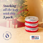 HOMZ Holiday Storage 24" Clear Plastic Wreath Container, 3 Pack - Image 2