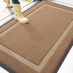 OLANLY Front Door Mat Outside 47x32, All-Season Heavy-Duty Rubber Doormat by OLANLY