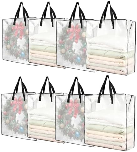 Garvee Christmas Wreath Storage Container, 8 Pack Moving Bags by Garvee
