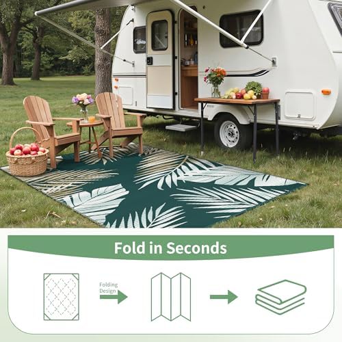 GENIMO Outdoor Rug, Waterproof Plastic Rugs - Image 7