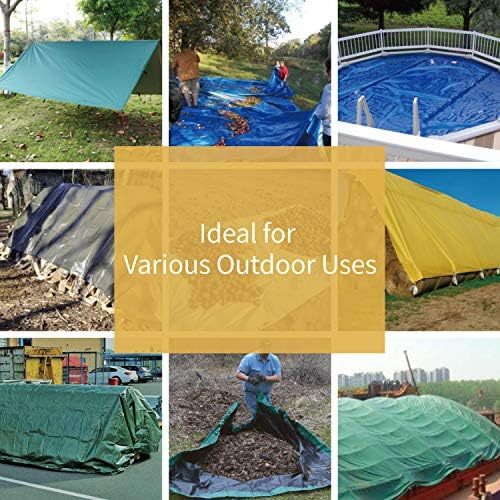 GUARD SHIELD Heavy Duty Tarp 12x24 Feet Green Multi Purpose Thick Waterproof - Image 6
