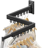 Wall Mounted Foldable Clothes Drying Rack, Heavy Duty 3-Fold Laundry Airer by CHAHUANV