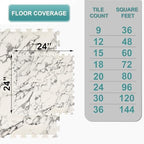 Sorbus Interlocking Wood Grain Foam Floor Tiles - Image 2