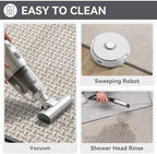 YDKGL Front Door Mat Indoor Non Slip Entry Mat Extra Large Gray 36"x60" - Image 5