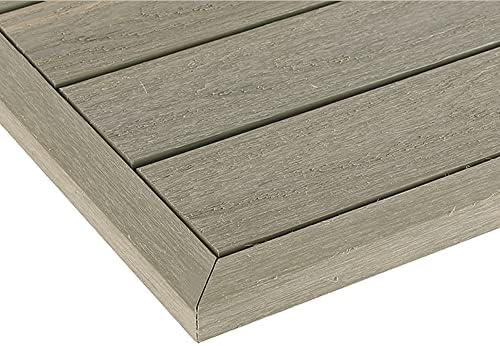 NewTechWood 1/12 ft. x 1 ft. Quick Deck Composite Deck Tile Outside Corner Trim by NewTechWood