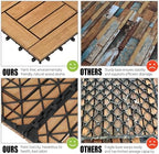 Yaheetech 27PCS Patio Floor Tiles Outdoor Interlocking Deck 12 x 12in - Image 4