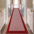 Ileading Hallway Runner Rug 2x10ft Red Kitchen Floor Mat Modern Geometric Non by Ileading