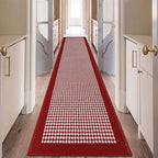 Ileading Hallway Runner Rug 2x10ft Red Kitchen Floor Mat Modern Geometric Non by Ileading