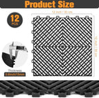ToLanbbt Interlocking Drainage Tiles 12" x 12" Modular Interlocking Cushion - Image 2