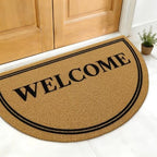 OLANLY Half Circle Door Mat 30x17, Low Profile Doormat - Image 2