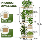 Bamworld Plant Stand 5 Tier Corner Shelf - Image 4