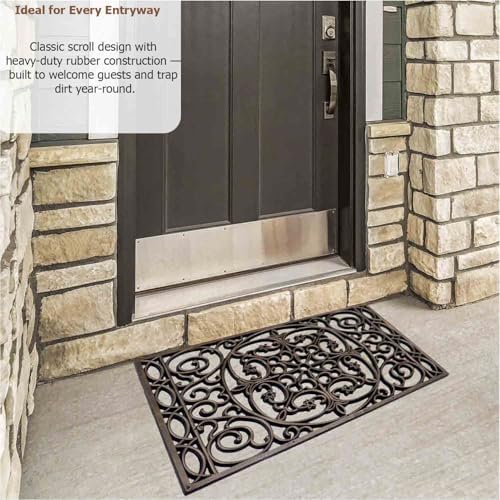 Gardenised Iron-Inspired Rubber Floor Mat - Image 4