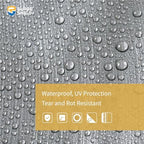 GUARD SHIELD Heavy Duty Tarp 18x24 Feet Silver/Black Multi Purpose Thick - Image 3