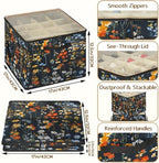 Rustic Floral Shoe Organizer for Closet - Image 3
