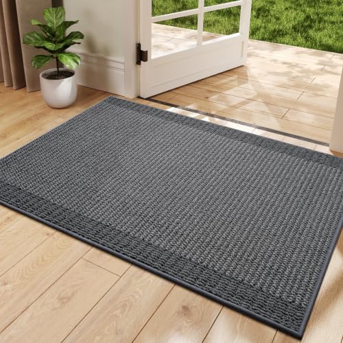 2x3 Front Door Mat Entryway Mat Absorbs Moisture and Dirt by QiCaiJia