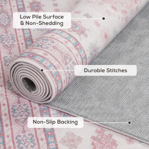2x8 Runner Rug Washable Non Slip Boho Floor Mat - Image 6