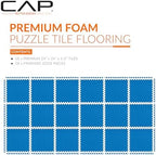 CAP Puzzle Exercise Mats | 1/2” Thick EVA Interlocking Foam Tiles - Image 2