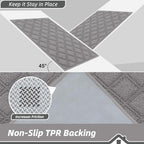 BEQHAUSE Dirt Trapper Door Mat 24" x 36" Non-Slip Washable - Image 4