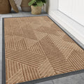 Smiry Front Door Mat Outside Entrance, Low Profile Rubber Doormat by Smiry