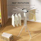 Aluminum Tripod Clothes Drying Rack, Foldable Portable Garment Stand, Space - Image 3