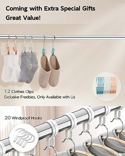 Vikaqi Clothes Drying Rack 79" Folding Indoor Outdoor, Drying Rack Clothing - Image 4