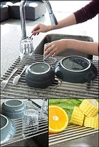 Tomorotec 17.7" x 15.5" Roll Up Dish Drying Rack Over Sink Drying Rack Sink - Image 3