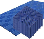 Japard Garage Floor Tiles, 20 Pack Interlocking Flooring Drainage 15.7 x 15.7 by Japard