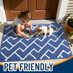 OLANLY Front Door Mat 48x32, Low-Profile Easy Clean Doormat - Image 6