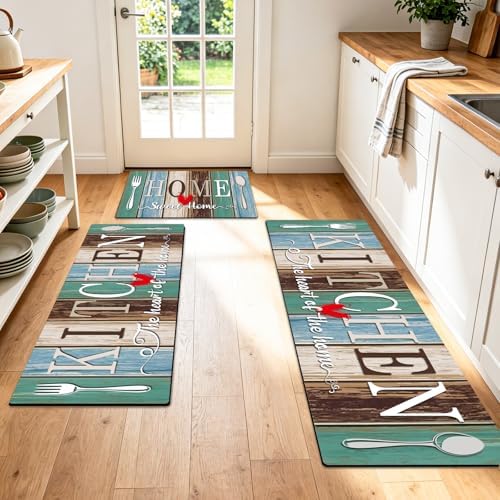Kitchen Rugs Set 3 Piece, Non Slip Kitchen Mat - Image 4