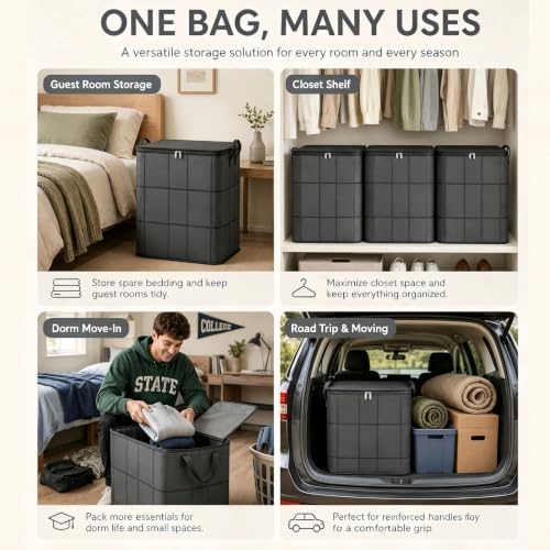 3 Pack XXL Foldable Storage Bags - Image 5