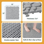 BEEFURNI Plastic Interlocking Cobbled Stone Tile - Image 7