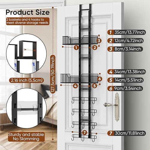 Over The Door Purse Organizer, Easy Installation Handbag Rack - Image 4