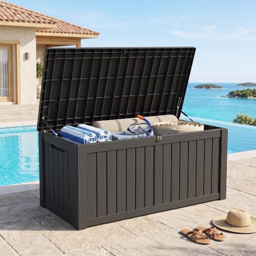 Outdoor Storage Box, 150 Gallon Waterproof Deck Box by GraceYourYard