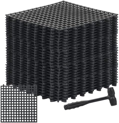 Drydiet 24 Pack Drainage Tiles Modular Interlocking Floor Tiles by Drydiet