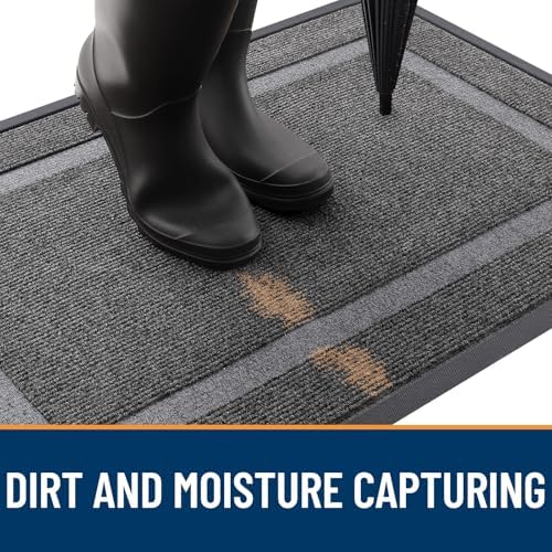 OLANLY Front Door Mat Outside 59x34, All-Season Heavy-Duty Rubber Doormat - Image 5