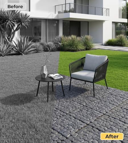 4 Pcs 11.8" Interlocking Stepping Stones Outdoor - Image 4