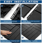 Treela 48 Pcs Plastic Interlocking Patio Deck Tiles 12"x12" - Image 5