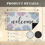 Purple and Blue Hydrangea Welcome Mats Doormat - Image 3