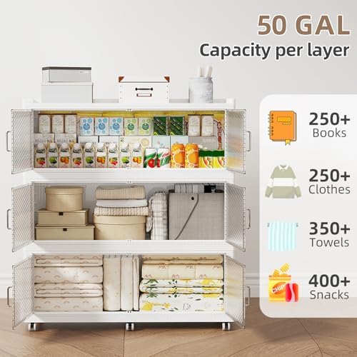 SAILUN 240Gal Extra Large Stackable Storage Bins - Image 2