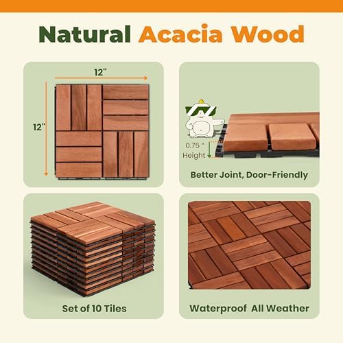 Jurax Interlocking Wood Deck Tiles - Image 5
