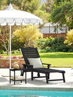 2-Tier Storage Outdoor Side Table, HDPE Small Outdoor Table - Image 6