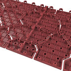Pure Garden 12-Pack Polypropylene Interlocking Patio Deck Tiles - Image 6