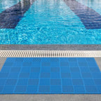 18 Pack Modular Interlocking Tiles Double Non-Slip 12"x12" Blue - Image 2