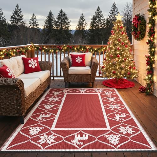 GENIMO Outdoor Rug, Waterproof Plastic Rugs by GENIMO