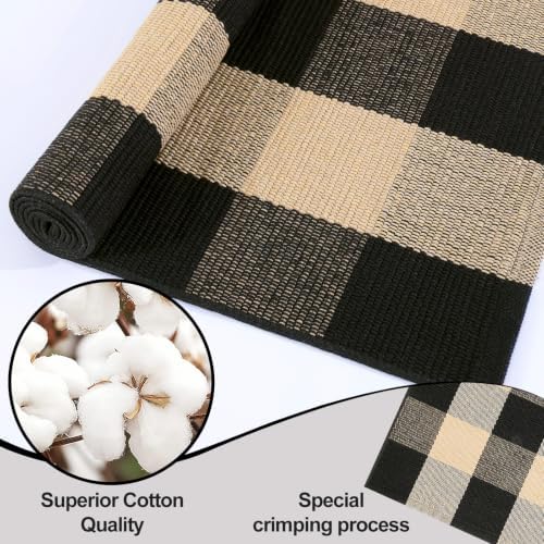 OLANLY Buffalo Plaid Rug 2' x 3' - Image 5