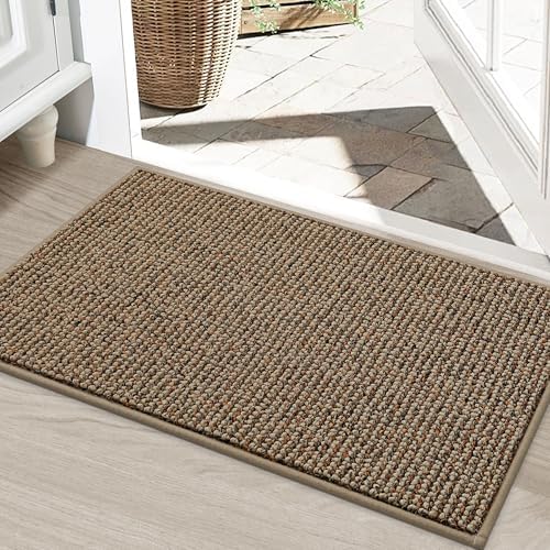 BEQHAUSE Dirt Trapper Door Mat 24" x 36", Non-Slip Washable Doormats by BEQHAUSE